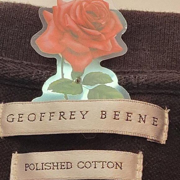 Geoffrey Beene, Not Worn, Men's Black 100% Polished Cotton, Shirt, Size XL - Picture 3 of 5